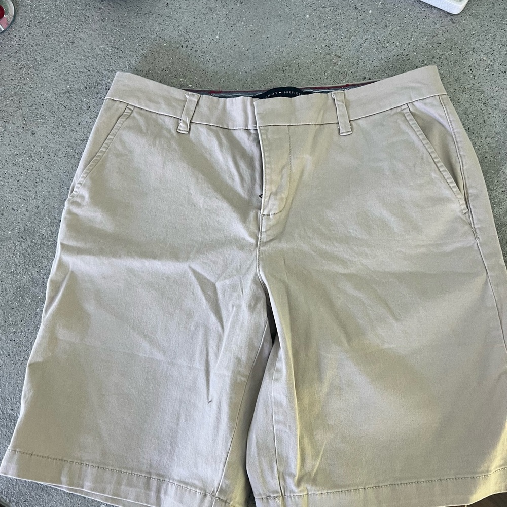 Tommy Hilfiger Beige and Blue Shorts